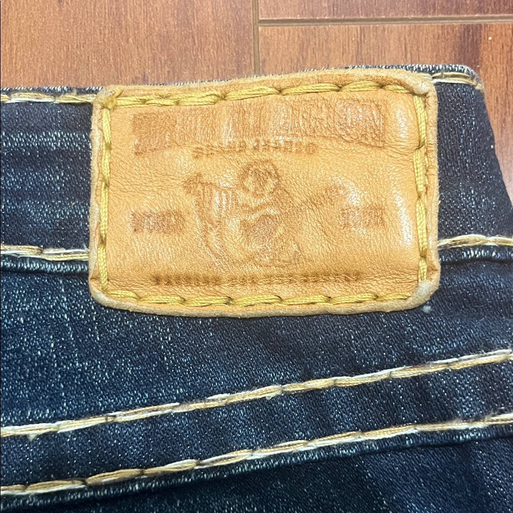 True Religion Dark Indigo Flare Jeans - Picture 11 of 11